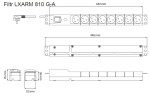 Lestar Listwa przeciwprzepięciowa LXARM 810, 3L, PDU, 1,5m, czarna