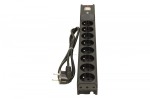 Lestar Listwa przeciwprzepięciowa LXARM 810, 3L, PDU, 1,5m, czarna
