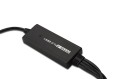 Digitus Kabel adapter USB-A 2.0 męski do 4x RS232 (DB9) męski | Chipset FTDI FT2232H | Czarny | Mocowanie na śruby | 1.5m