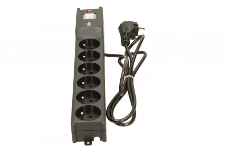 Lestar Listwa przeciwprzepięciowa LX 610, 1L, 1.5m, czarna