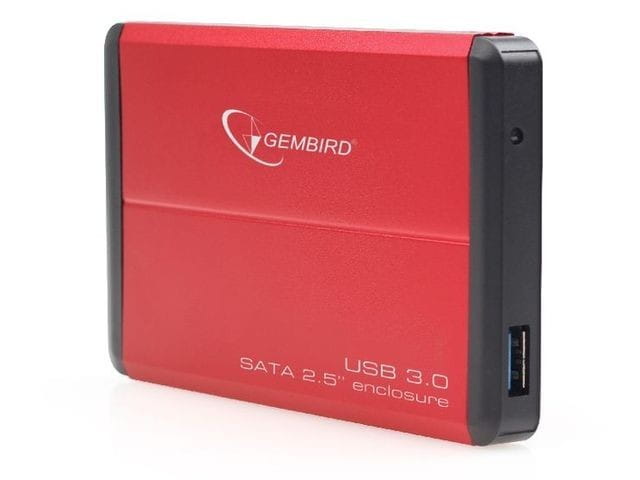 Gembird Kieszeń zewnętrzna HDD 2.5'' Sata USB 3.0 Red