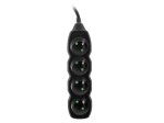 Tracer Listwa PowerWatch 3 m czarna(4 gniazda)