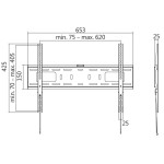 LogiLink Uchwyt ścienny LCD/LED VESA, 37-70', max. 50kg