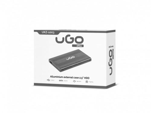 UGo Kieszeń zewnętrzna SATA 2,5'' USB 2.0 Aluminium