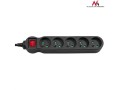 Maclean Listwa zasilająca 5g 5m MCE185 2300W czarna