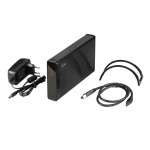 i-tec MYSAFE Advanced 3,5" USB 3.0 Obudowa zewnętrzna na dyski  HDD i SSD SATA I II III czarna aluminiowa