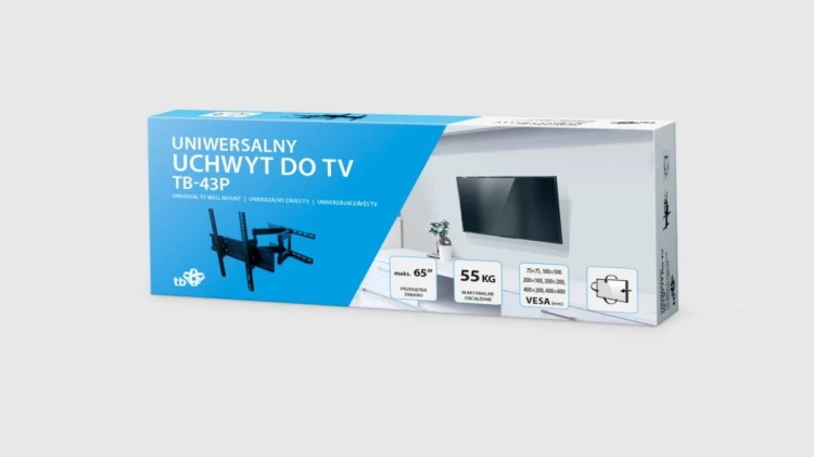 TB Uchwyt TV TB-43P do telewizora do 65" 55kg max VESA 400x400