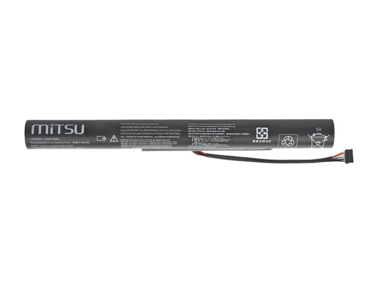 Mitsu Bateria do Lenovo IdeaPad 100-15IBY 2200 mAh (24 Wh) 10.8 - 11.1 Volt