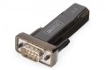 Digitus Konwerter / Adapter USB-A 2.0 męski do RS232 (DB9) męski | Chipset Prolific PL2303GT | Mocowanie na śruby | z dodatkowym kablem 0.8m