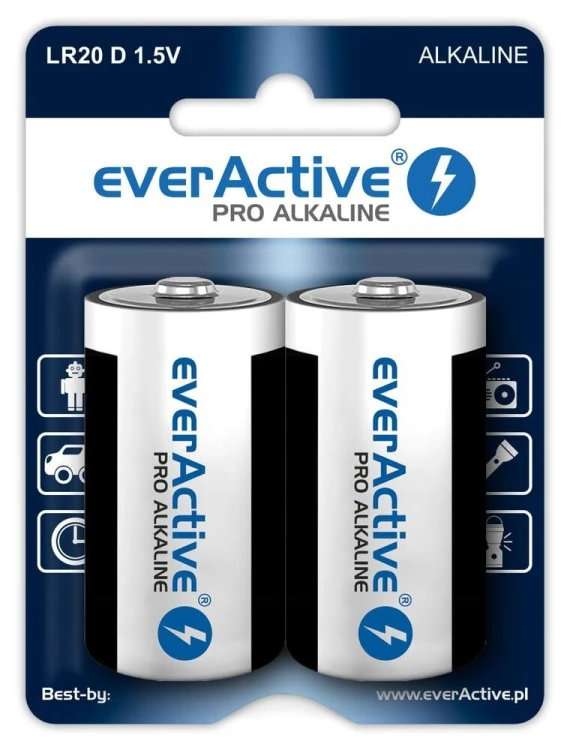 everActive Baterie LR20/D blister 2 szt.