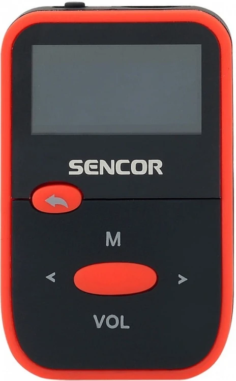 Sencor Odtwarzacz MP3 SFP 4408RD 8GB, Radio FM Wyświetlacz LCD 1,1 call