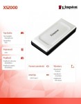 Kingston Dysk SSD XS2000 4000GB USB3.2 Gen2.2 zewnętrzny
