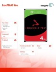 Seagate Dysk IronWolfPro 4TB 3.5'' 256MB ST4000NT001