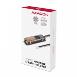 AXAGON CLR-M2FAN Miedziany radiator z wentylatorem do dwustronnych dysków M.2 SSD, wysokość 13mm
