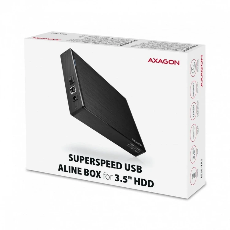 AXAGON EE35-XA3 Obudowa zewnętrzna aluminiowa, USB 3.2 Gen 1 SATA 3G 3.5"