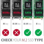 AXAGON RSS-M2SD Wewnętrzna obudowa 2.5" z interfejsem SATA do dysków SSD M.2 SATA, srebrny