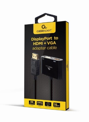 Gembird Adapter DisplayPort do HDMI + VGA