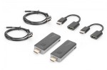 Digitus Przedłużacz/Extender HDMI bezprzewodowy 50m 1080p 60Hz FHD 5GHz, audio (zestaw)