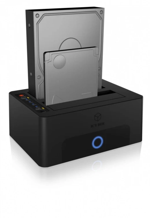 IcyBox Stacja dokująca/klonująca IB-1232CL-U3 2x2,5" lub 3,5"  SATA HDD, UASP & SATA III ( 6GBits/s )
