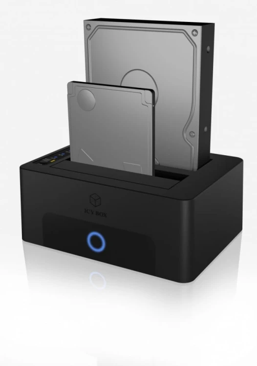 IcyBox Stacja dokująca/klonująca IB-1232CL-U3 2x2,5" lub 3,5"  SATA HDD, UASP & SATA III ( 6GBits/s )