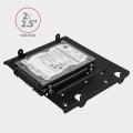 AXAGON RHD-435 Ramka metalowa do montażu 4x 2.5" HDD (2x 2.5" HDD/SSD & 1x 3.5" HDD) w pozycji 5.25" Czarna