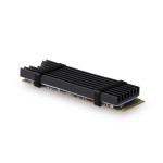 AXAGON CLR-M2L6 Chłodnica aluminiowa pasywna do dysku M.2 SSD, ALU korpus silikonowe podkładki termiczne, wysokość 6mm