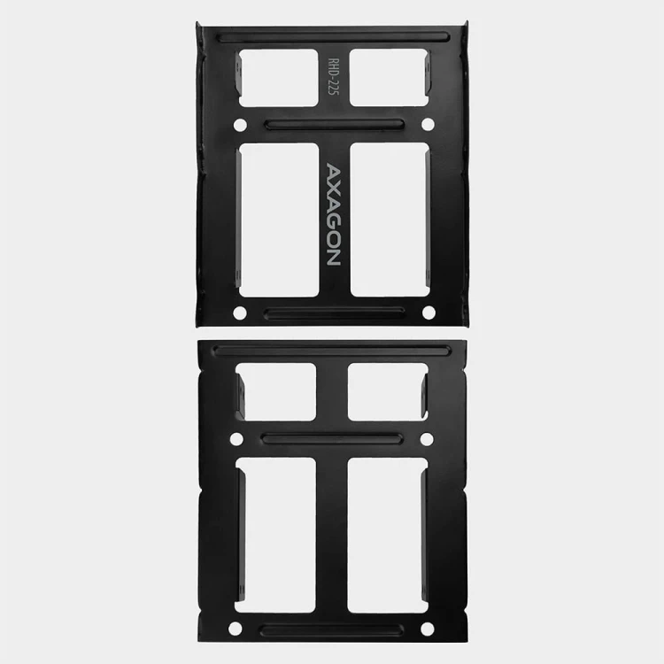 AXAGON RHD-225 Ramka metalowa do montażu 2 x 2.5" w pozycji 3.5" Czarna