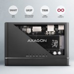 AXAGON ADSA-CC Adapter USB-C 10Gbps NVMe M.2 2.5/3.5 SSD&HDD Clone Master 2