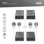 Digitus Przedłużacz/Extender HDMI 1080p 60Hz 120m po skrętce Cat.6/6A/7/8 HDCP 1.3 IR, zestaw