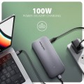 AXAGON HMC-12GM2 Wieloportowy hub USB 12in1 + M.2 NVMe/SATA pozycja, 10Gbps, 3x USB-A, USB-C, HDMI 4K/60Hz, DP 4K/60Hz, GLAN, SD/microSD, audio, PD 10