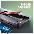 AXAGON HMC-12GM2 Wieloportowy hub USB 12in1 + M.2 NVMe/SATA pozycja, 10Gbps, 3x USB-A, USB-C, HDMI 4K/60Hz, DP 4K/60Hz, GLAN, SD/microSD, audio, PD 10