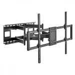 Maclean Uchwyt do TV ekonomiczny obrotowy 60-120" 120kg Czarny          Maclean MC-482