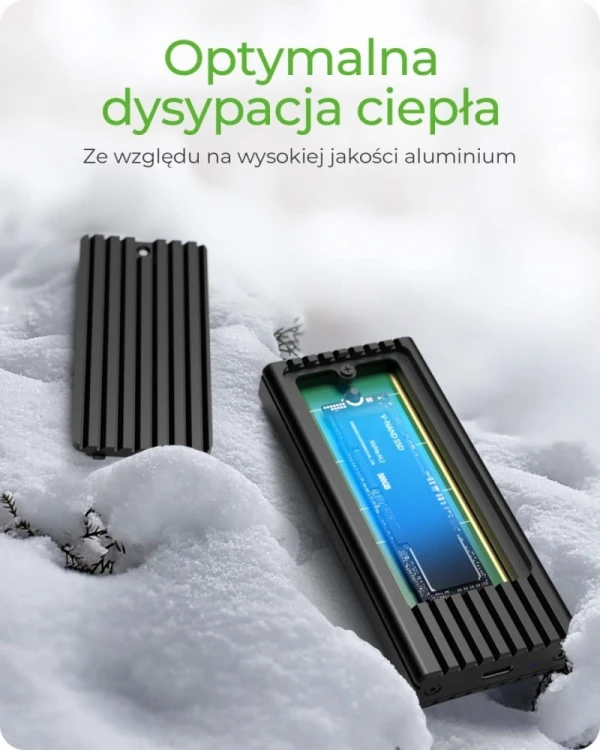 IcyBox Obudowa IB-1917M-C32 NVMe USB 3.2 Gen 2x2,  20 Gbit/s