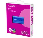 Adata Dysk zewnętrzny SSD SE880 500 GB USB3.2A/C Gen2x2 Niebieski