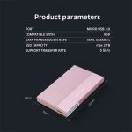 Qoltec Obudowa | Kieszeń na dysk SSD HDD 2.5 cala | SATA | USB 3.0 | Super  speed 5Gb/s | 2TB | Różowy