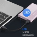 Qoltec Obudowa | Kieszeń na dysk SSD HDD 2.5 cala | SATA | USB 3.0 | Super  speed 5Gb/s | 2TB | Różowy