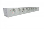 Digitus Listwa zasilająca PDU 19" RACK 9xTyp E, 1.8m 1xSchuko, 16A, aluminiowa