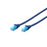 Digitus Patch cord U/UTP kat.5e PVC 1m niebieski