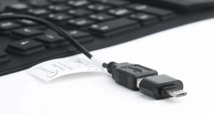 Gembird Klawiatura silikonowa wodoodporna USB z funkcją OTG czarna
