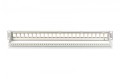 Digitus Panel krosowy (patch panel) modularny 19" 24 porty pod moduły keystone, 1U, ekranowany, prowadnica kabli, pola opisowe, szary
