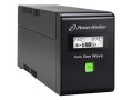 PowerWalker UPS LINE-INTERACTIVE 800VA 2X PL 230V, PURE SINE    WAVE, RJ11/45 IN/OUT, USB, LCD