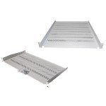 Digitus Półka do szaf 250mm 19" 483x250mm 1U szara (RAL 7035)