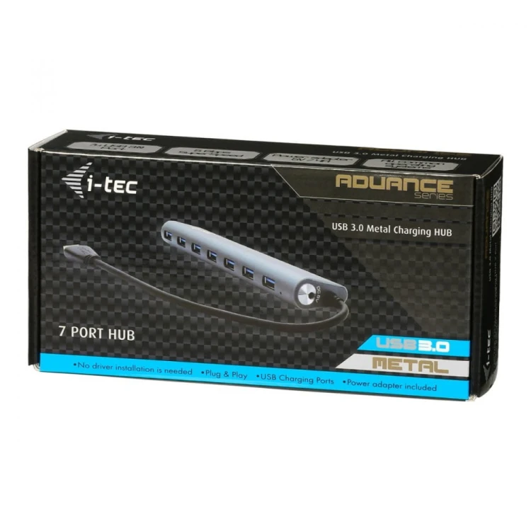 i-tec USB 3.0 Metal HUB Charging - 7 portów zasiilanie/ładowanie