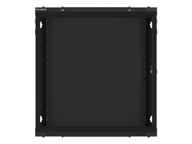 Lanberg Szafa instalacyjna wisząca 19 12U 600X450mm czarna (drzwi szklane)
