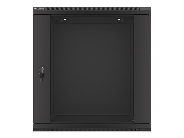 Lanberg Szafa instalacyjna wisząca 19 12U 600X450mm czarna (drzwi szklane)
