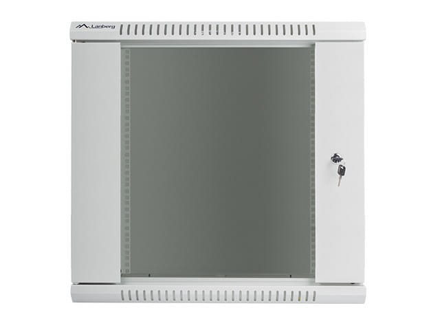 Lanberg Szafa instalacyjna wisząca 19'' 12U 600X450mm szara (drzwi       szklane)