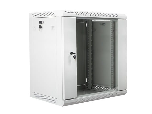 Lanberg Szafa instalacyjna wisząca 19'' 12U 600X450mm szara (drzwi       szklane)