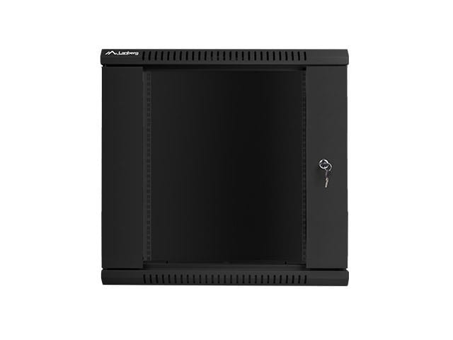 Lanberg Szafa instalacyjna wisząca 19'' 12U 600X600mm czarna (drzwi      szklane)