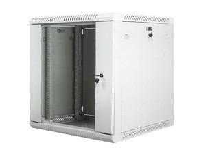 Lanberg Szafa instalacyjna wisząca 19 cali 12U 600X600mm szara (drzwi szklane)