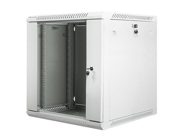 Lanberg Szafa instalacyjna wisząca 19'' 12U 600X600mm szara (drzwi       szklane)